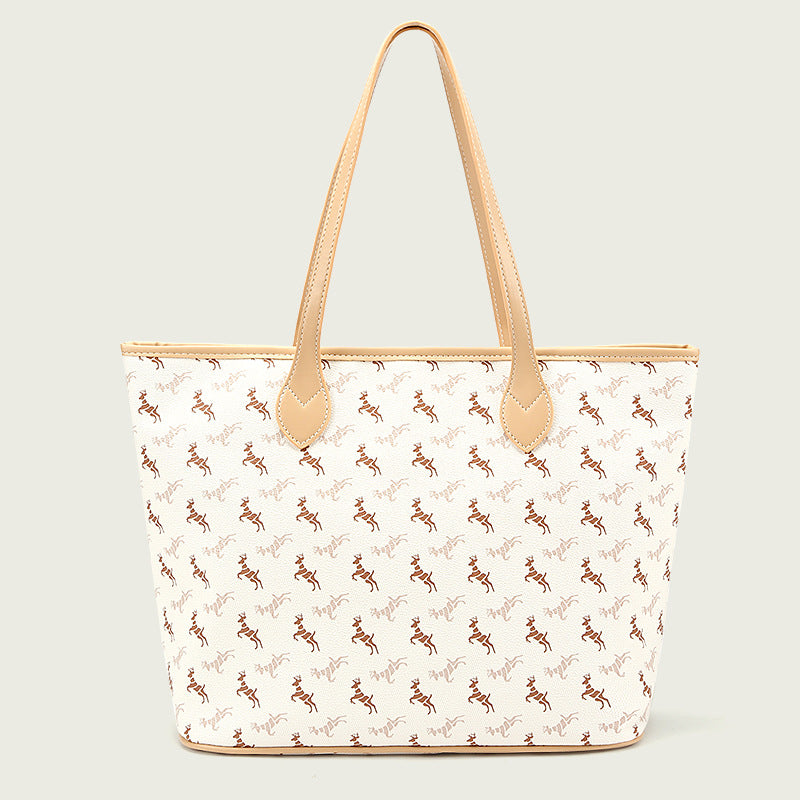 Elegant Printed Canvas Tote