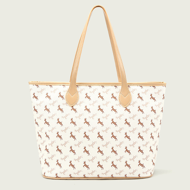 Elegant Printed Canvas Tote