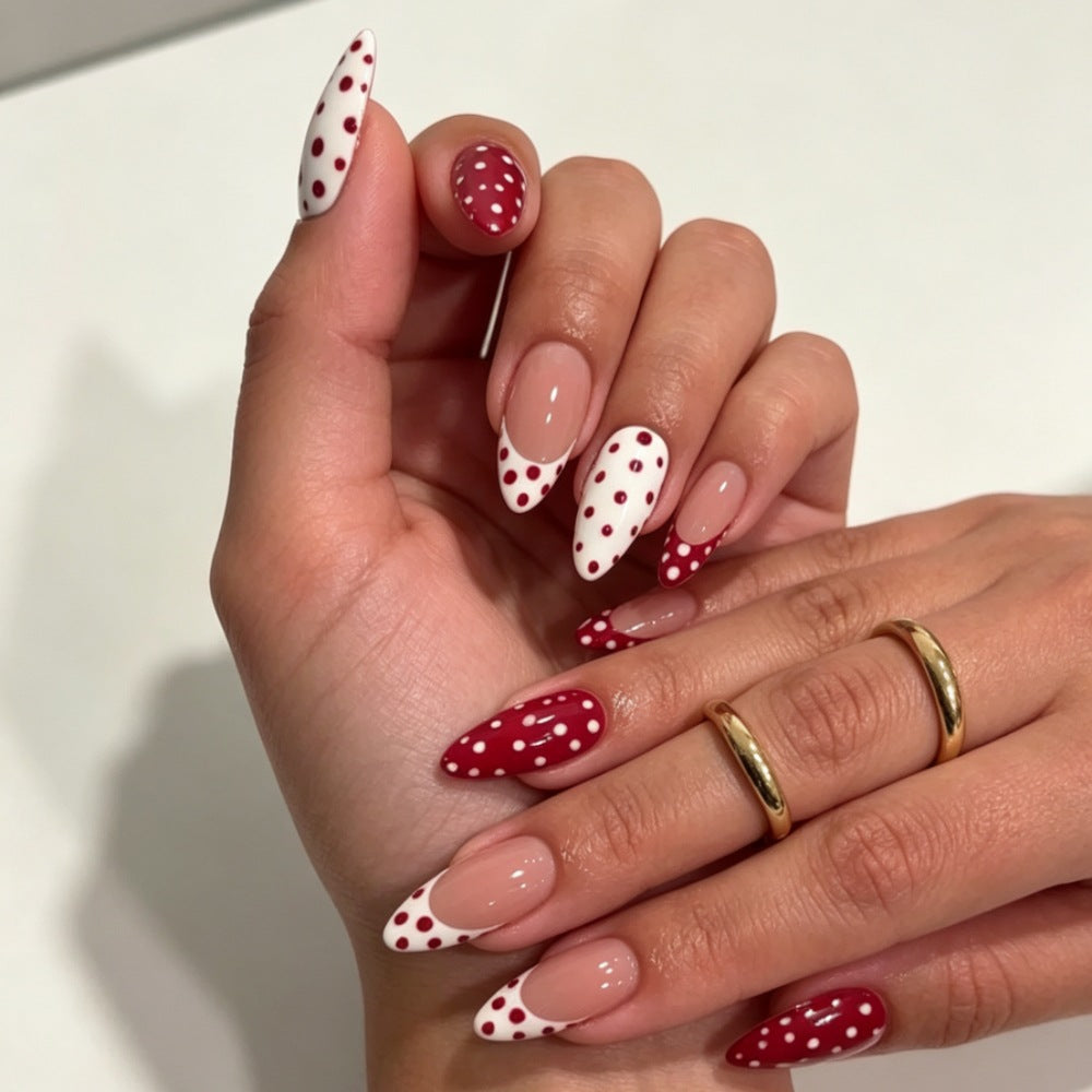 Floral Design Stiletto Press-On Nails
