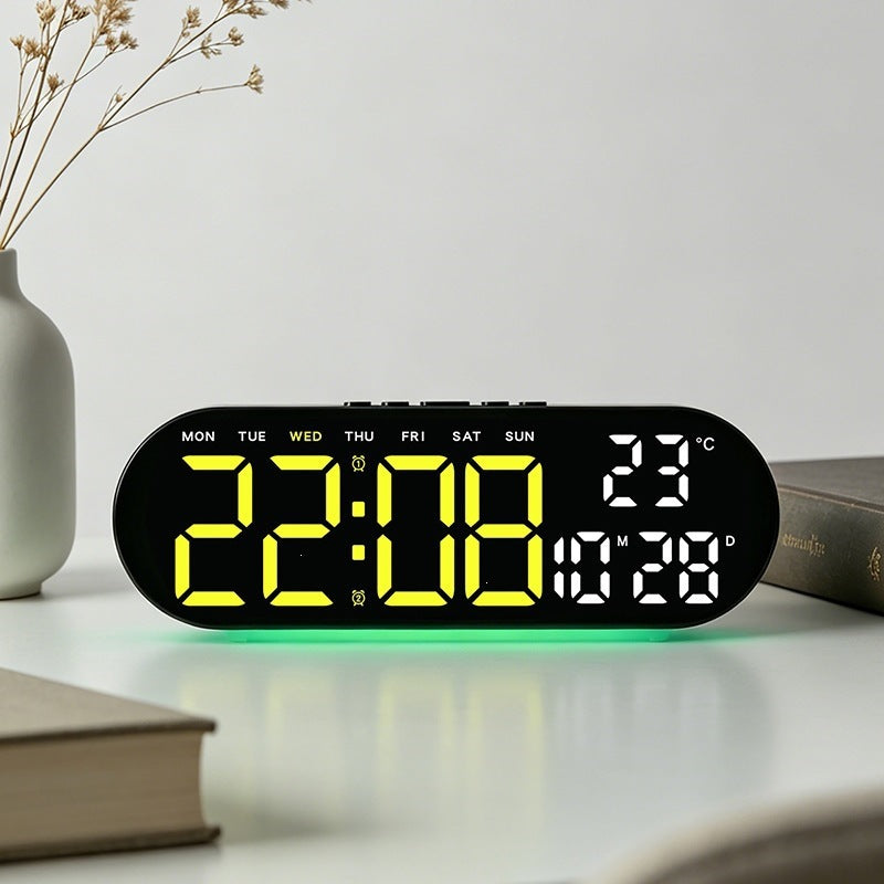 Digital alarm clock with multifunctional LED display and integrated thermometer function Kalsten