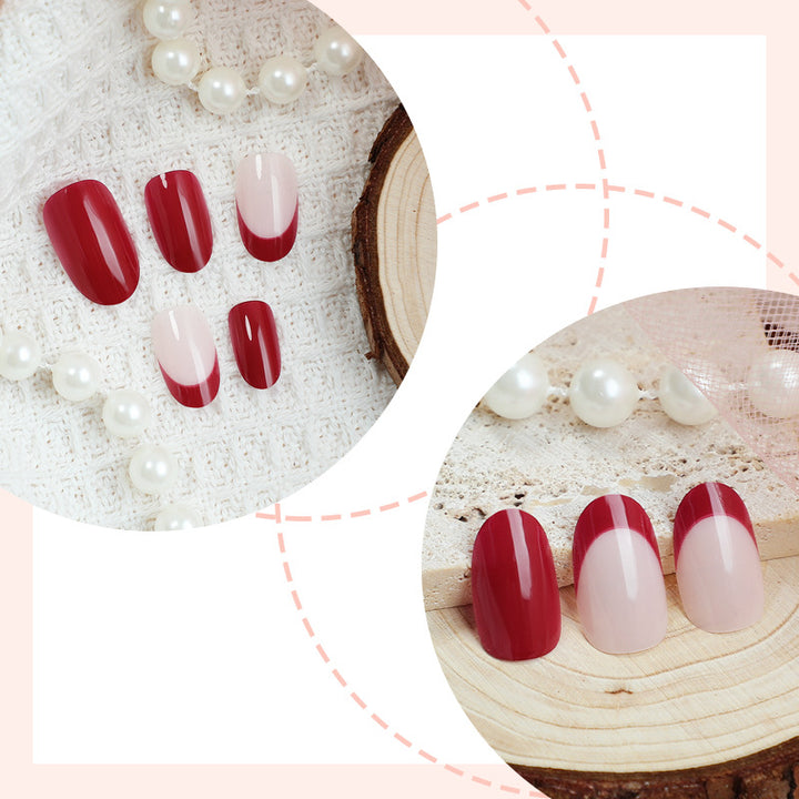 Premium Glossy Press-On Nail Art Set Kalsten