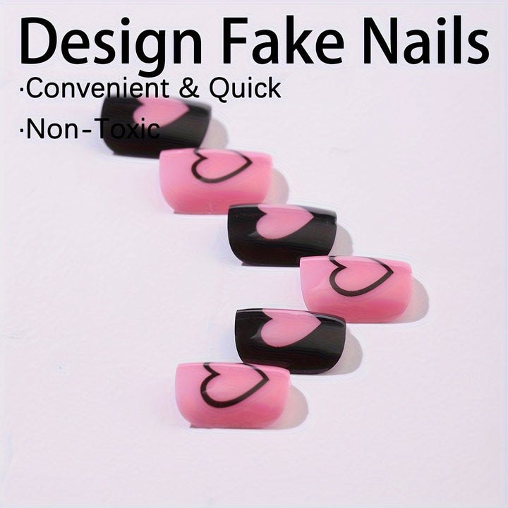 Creative Nail Art Set with Heart Patterns Kalsten