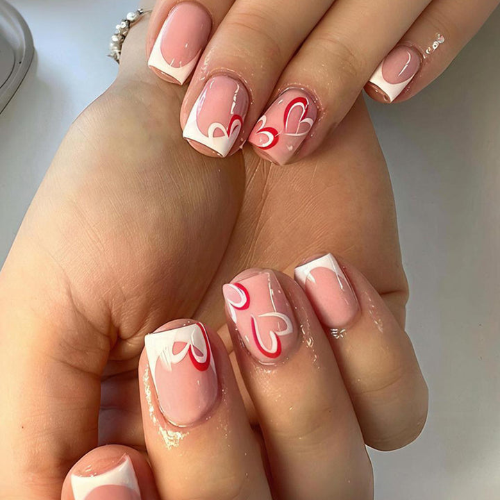Artificial nail set with intricate floral design and elegant details Kalsten