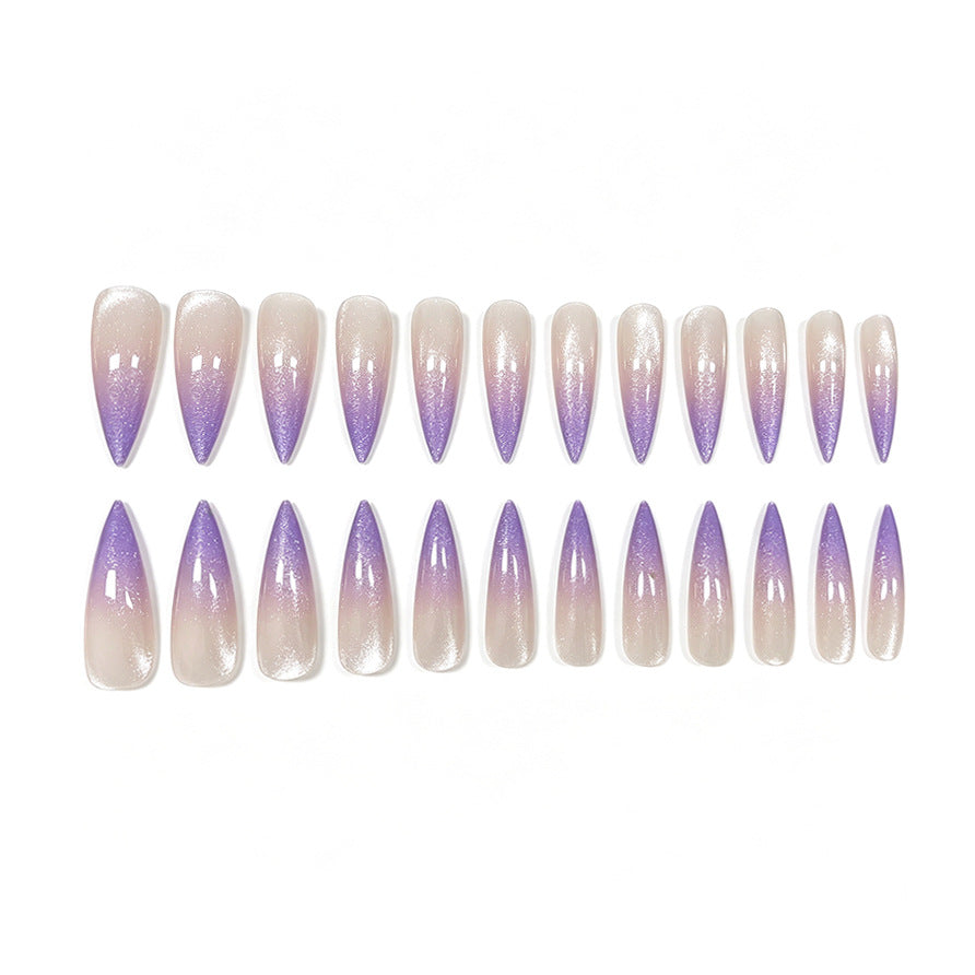 Glitter Ombre Stiletto Nail Enhancements Kalsten