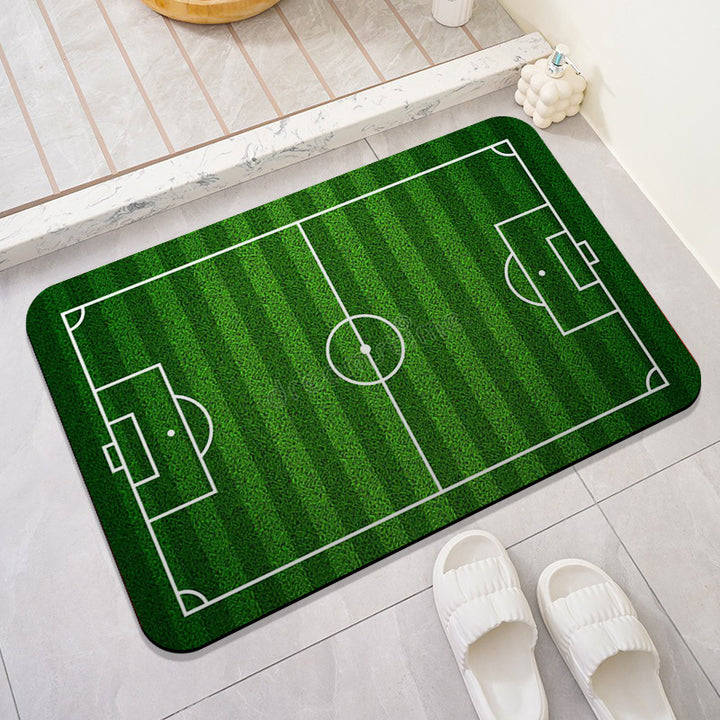 Baseball Theme Bath Mat