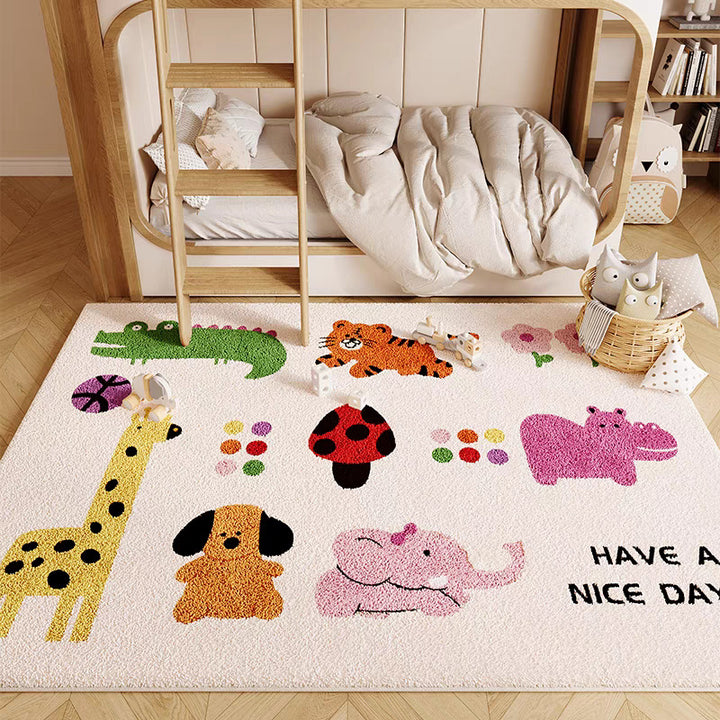 Playful Animal-Themed Area Rug