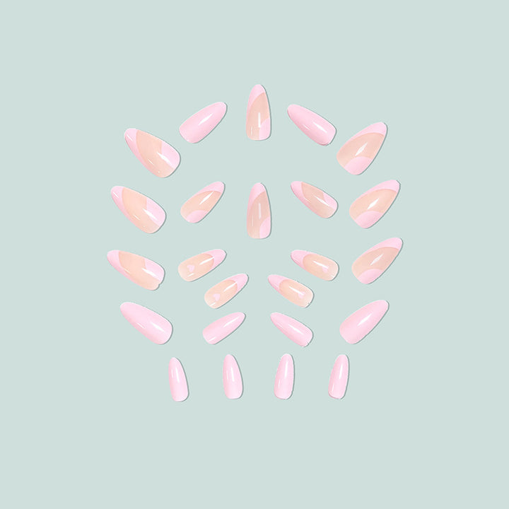 Artful Stiletto artificial nails with heart design Kalsten