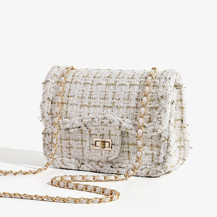 Elegant Tweed Crossbody Bag Kalsten