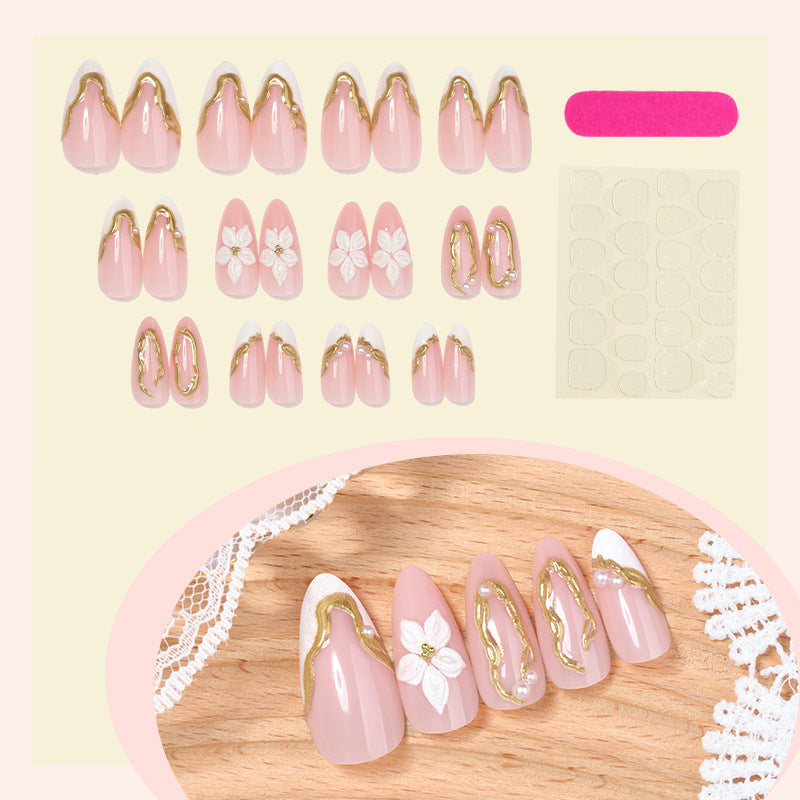 Elegant Floral Design Press-On Nails kalsten