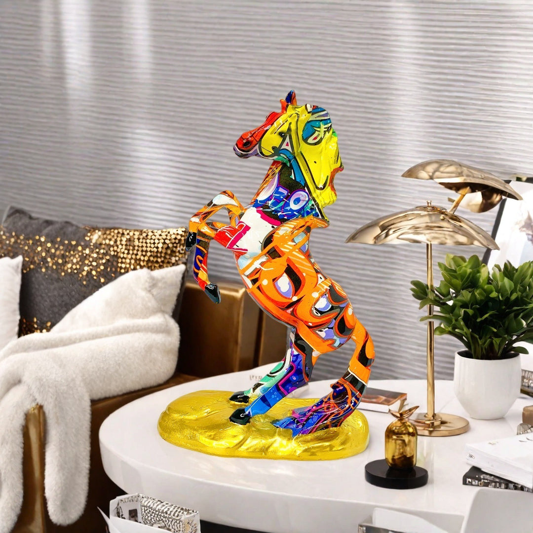 Artistic horse figurine in modern design Kalsten