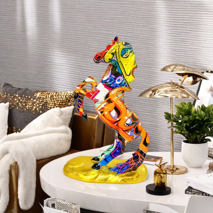Artistic horse figurine in modern design Kalsten