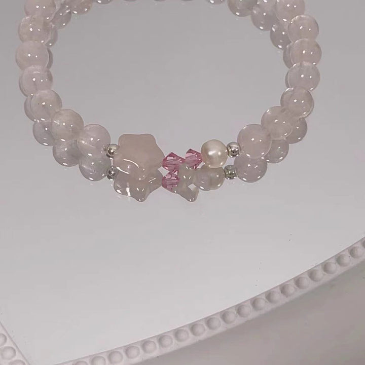 Elegant Rose Quartz Stretch Bracelet Kalsten