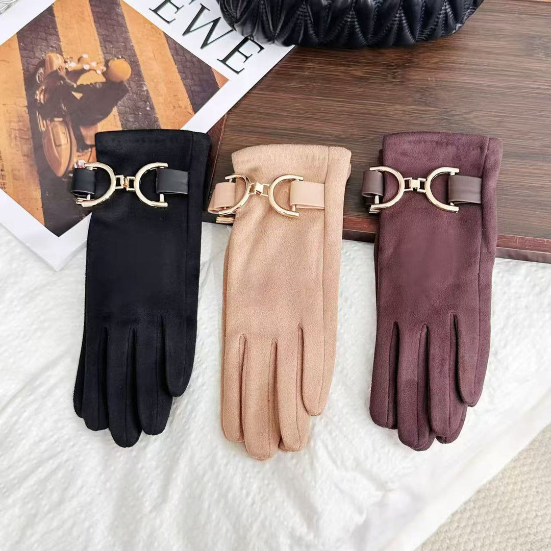 Elegant Fashion Gloves with Decorative Buckle Kalsten