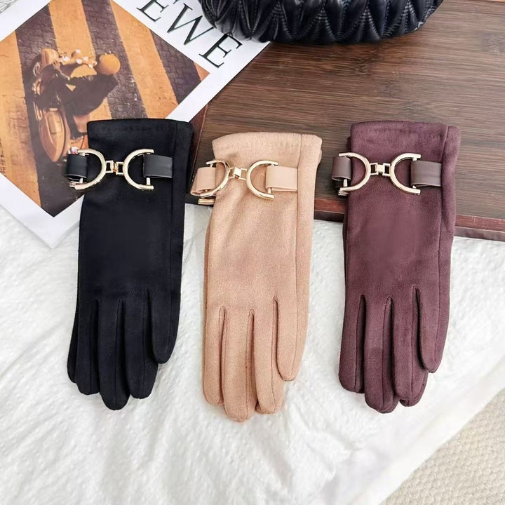 Elegant Fashion Gloves with Decorative Buckle Kalsten
