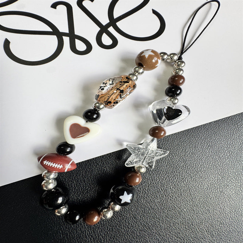 Themed Charm Beaded Phone Lanyard Kalsten