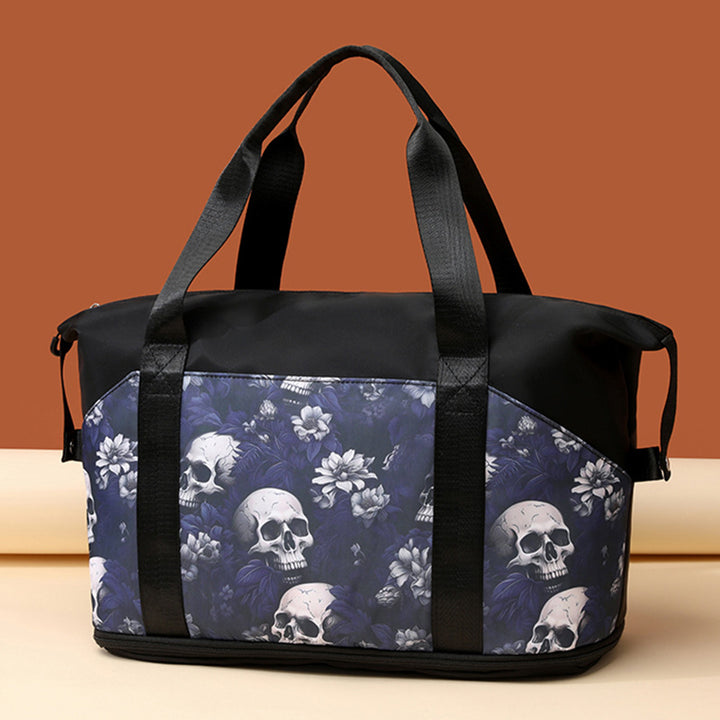Artistic Skull Print Gym Duffel Bag Kalsten