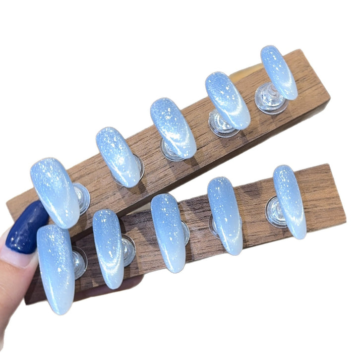 Glamorous artificial nails with glitter gradient Kalsten