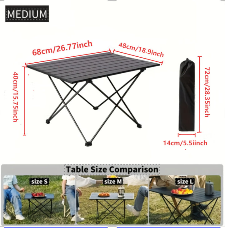 Women Folding Camping Table Kalsten