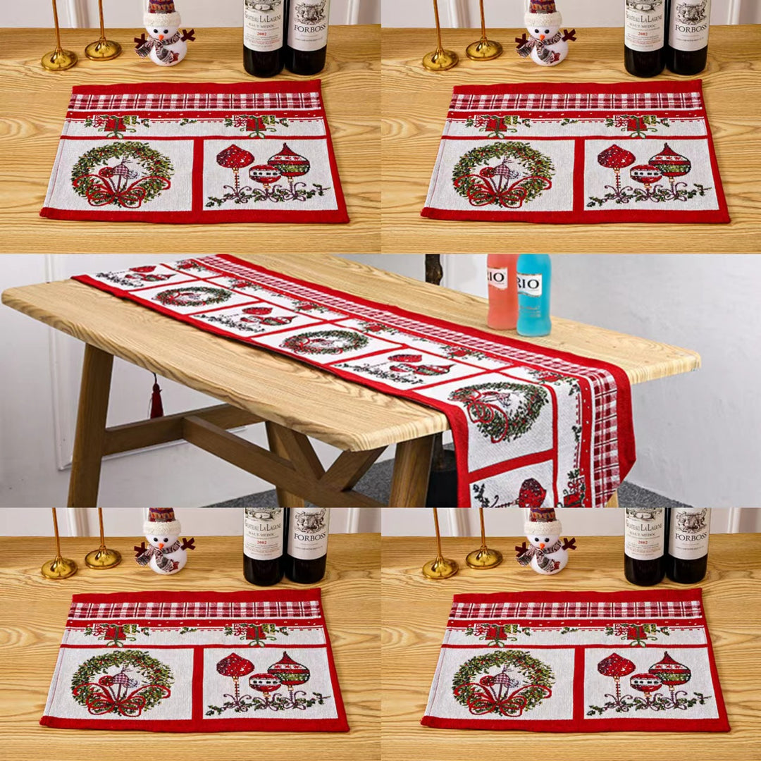 Festive tablecloth with Christmas tree motif Kalsten