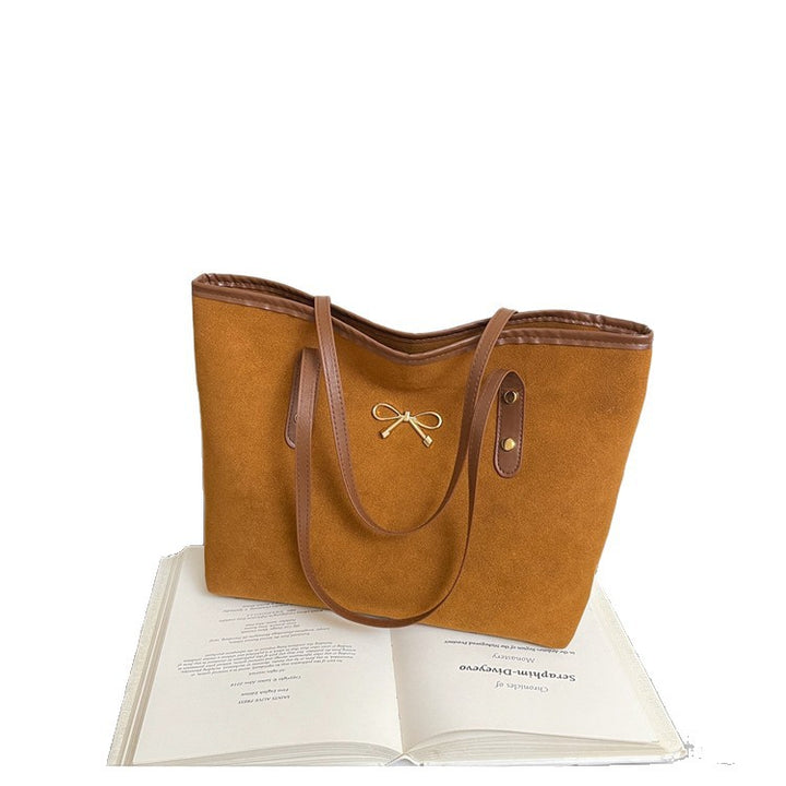 WoElegant Suede Handheld Tote Bag Kalsten