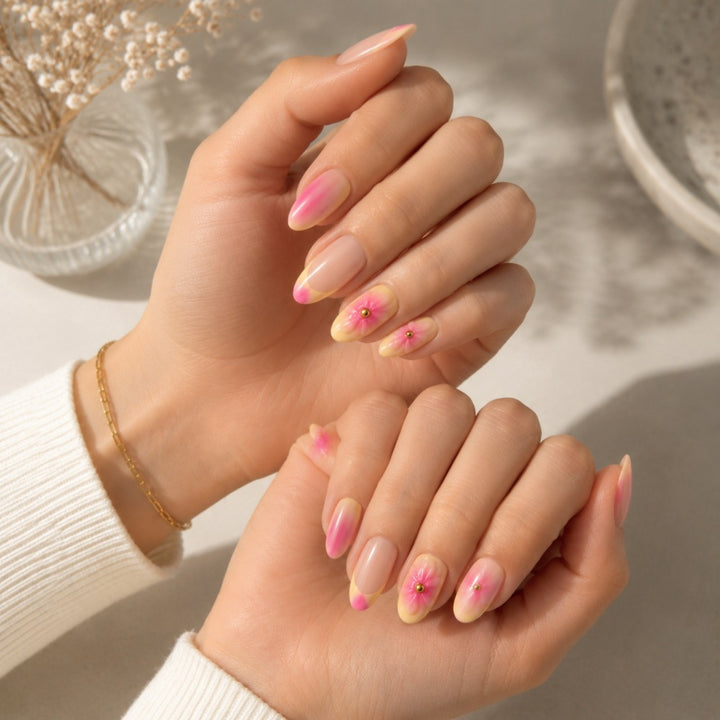 Artistic Floral Press-On Nail Set Kalsten 1787395270