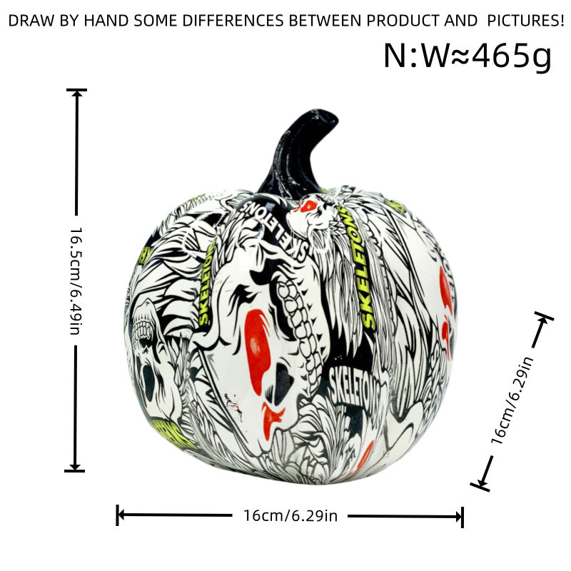 Artistic Halloween Pumpkin Figurine Kalsten
