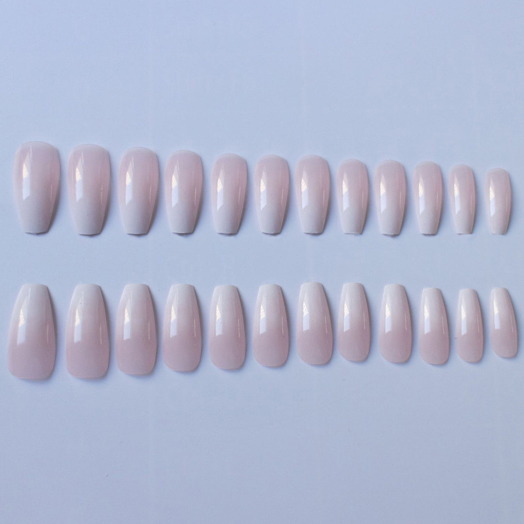 Elegant Faux Almond Shape Press-On Nails
