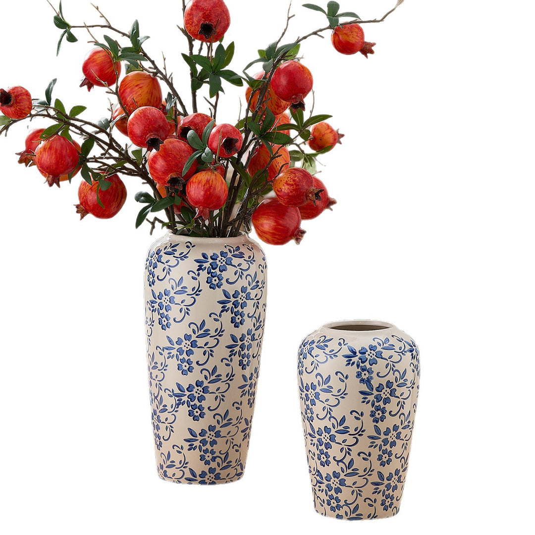 Elegant ceramic vase in floral pattern Kalsten