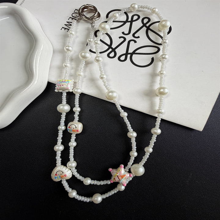 Decorative Pearl Charm Eyewear Chain Kalsten