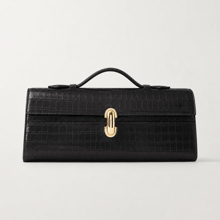 Sophisticated Suede Handheld Satchel