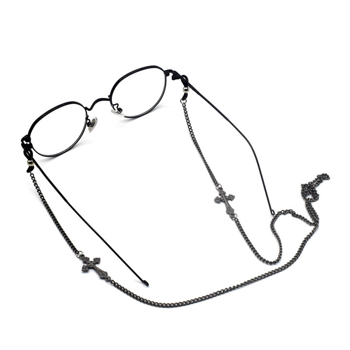Stylish Cross-Detail Eyewear Chain Kalsten