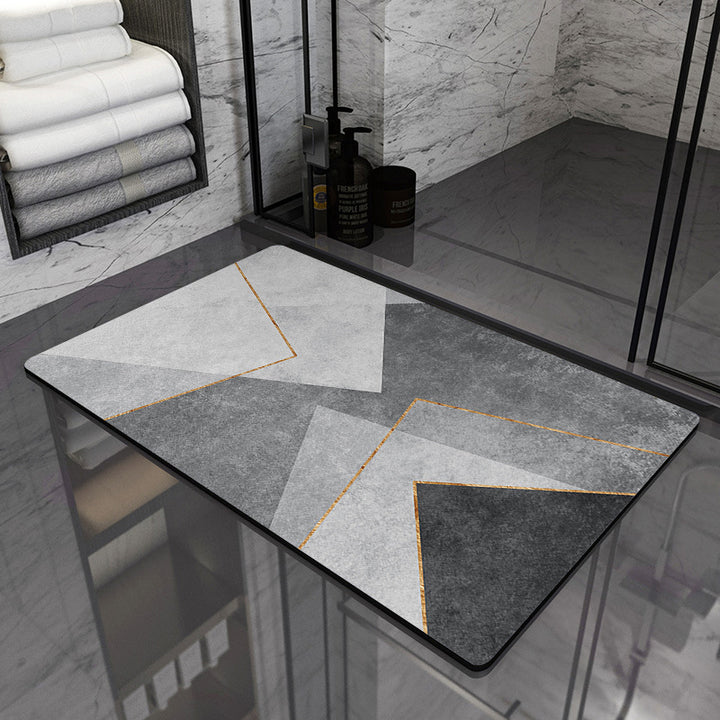 Modern Geometric Bathroom Mat