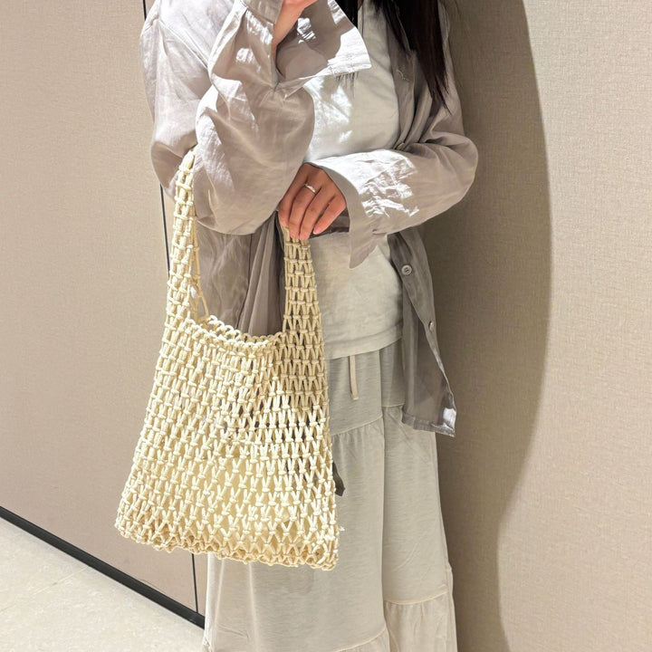 Handcrafted mesh tote bag Kalsten