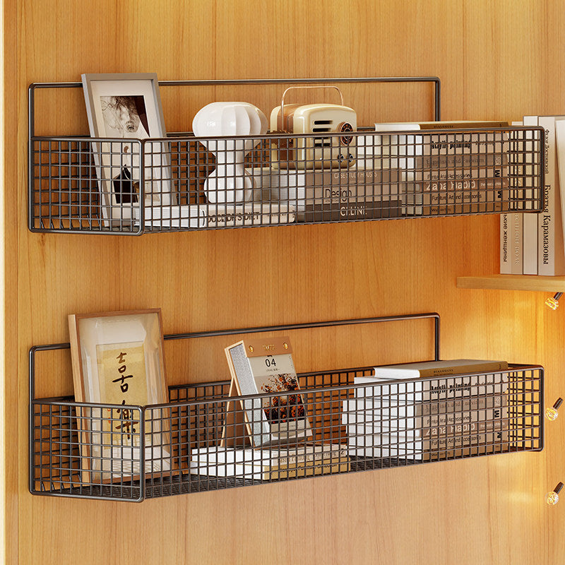 Wall-Mounted Metal Mesh Storage Basket