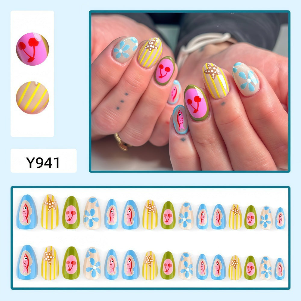 Artificial Nails in Creative Summer Design Kalsten