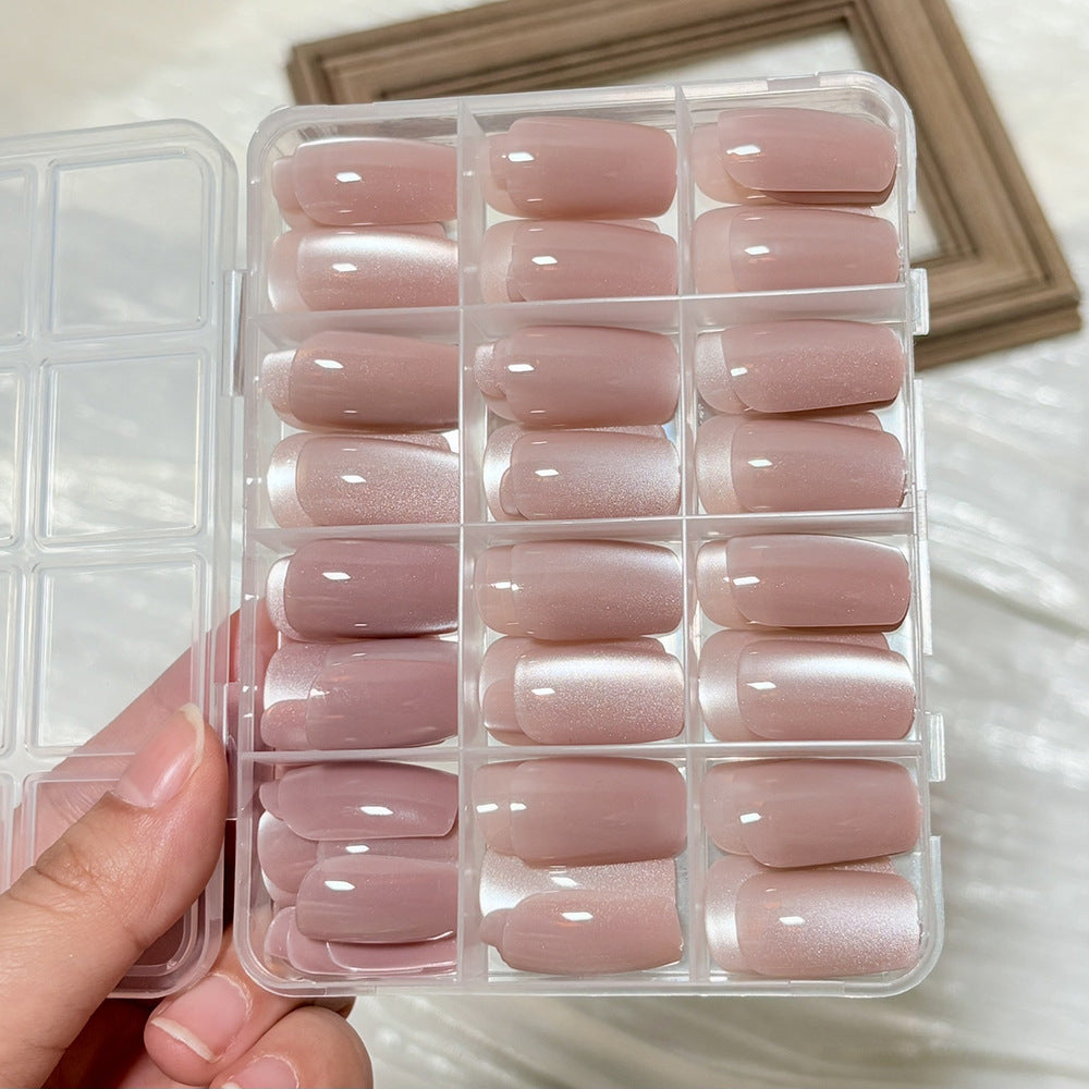 Glossy Stiletto-Shaped Press-On Nail Set Kalsten