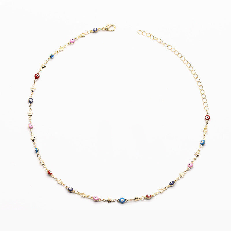 Colorful Bead Chain Necklace Kalsten