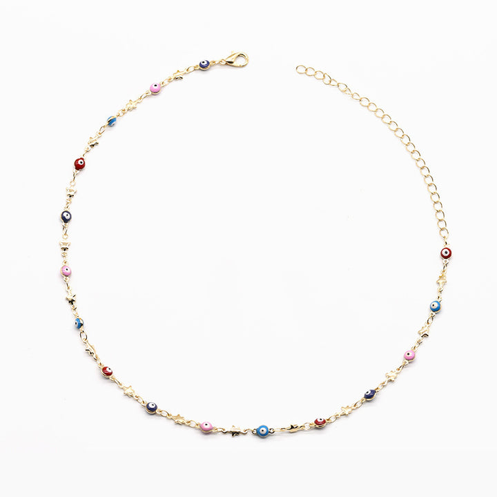 Colorful Bead Chain Necklace Kalsten