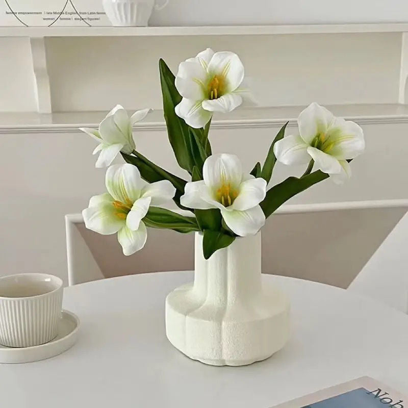 Elegant Faux Tulip Floral Arrangement