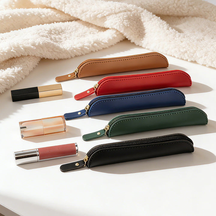 Elegant Leather Pencil Pouch Kalsten