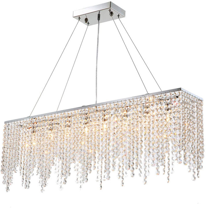 Crystal Beaded Pendant Light Fixture