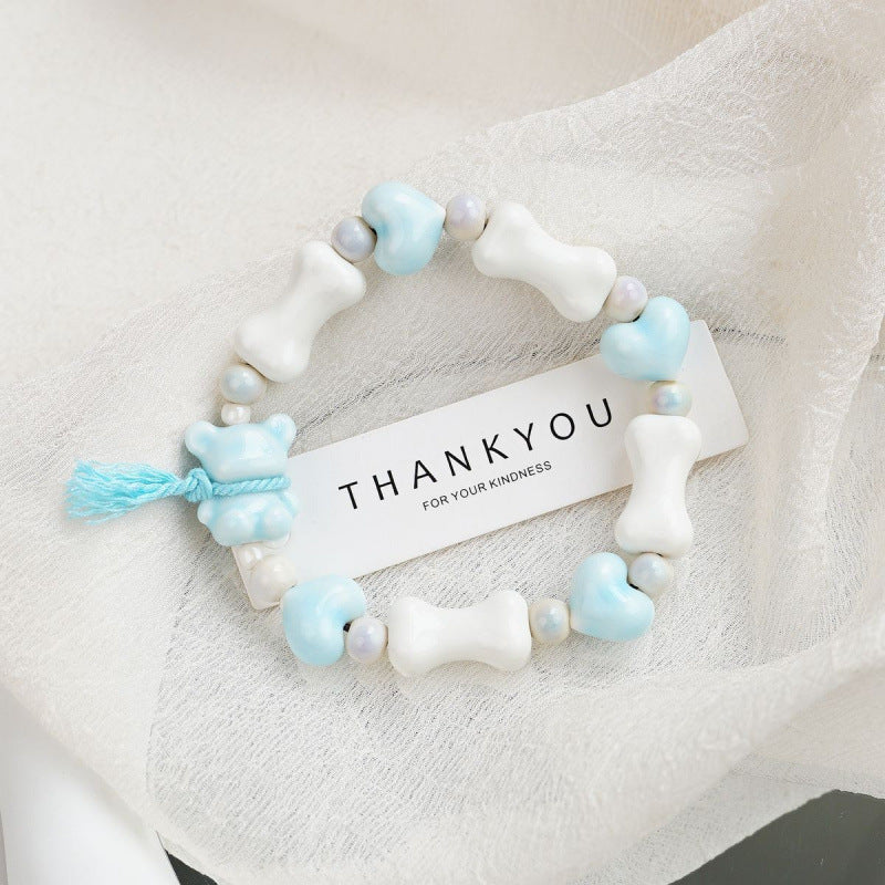 Heart-Shaped Beaded Bracelet Kalsten