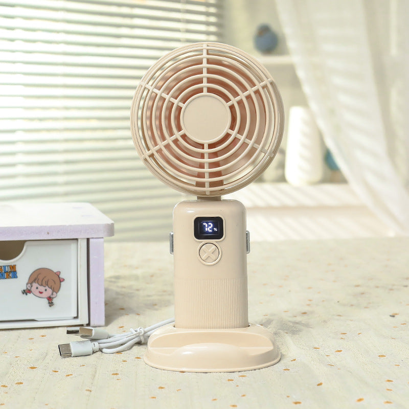 Women's Portable Mini Fan with Digital Display Kalsten