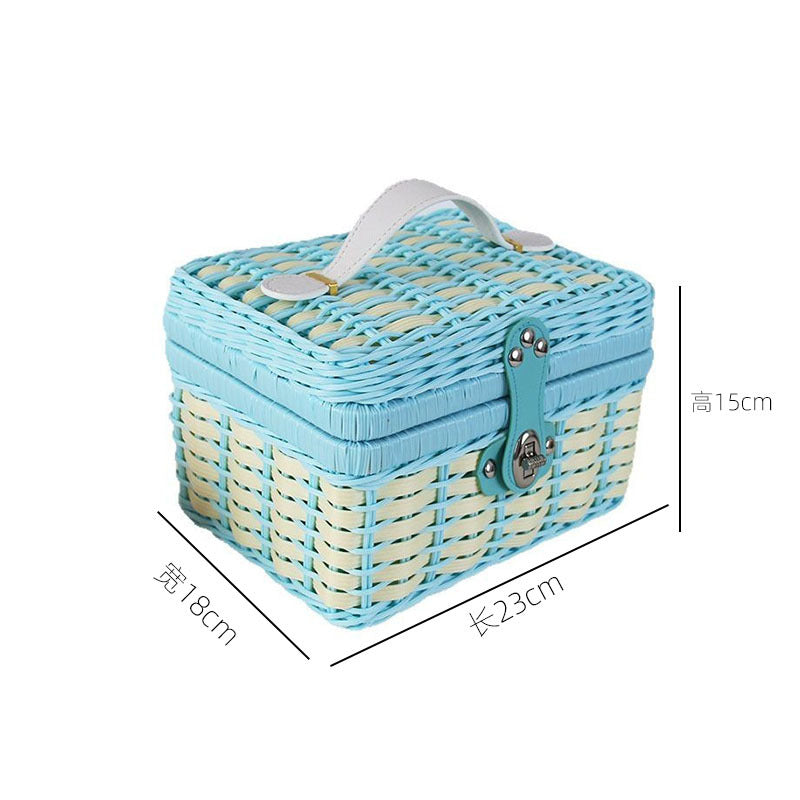 Handcrafted Wicker Storage Case Kalsten