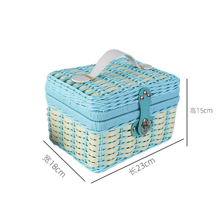 Handcrafted Wicker Storage Case Kalsten