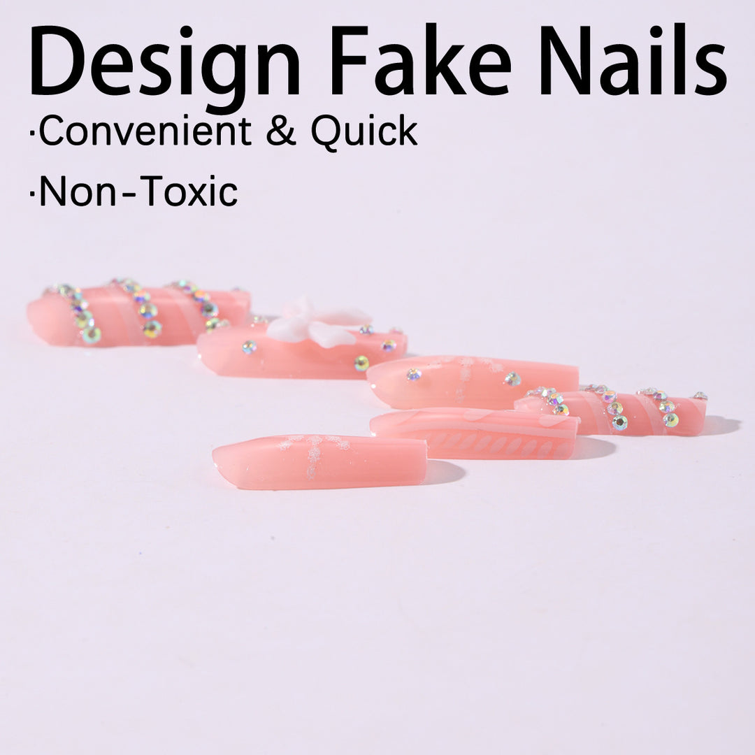 Art Nail Set with elaborate decorations Kalsten