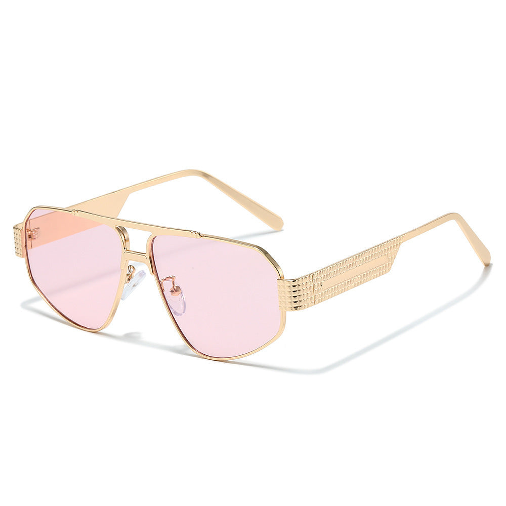 Fashion-Forward Geometric Aviator Sunglasses Kalsten