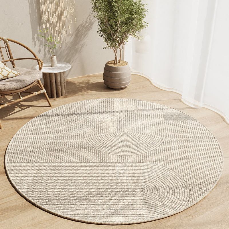 Round Textured Area Rug