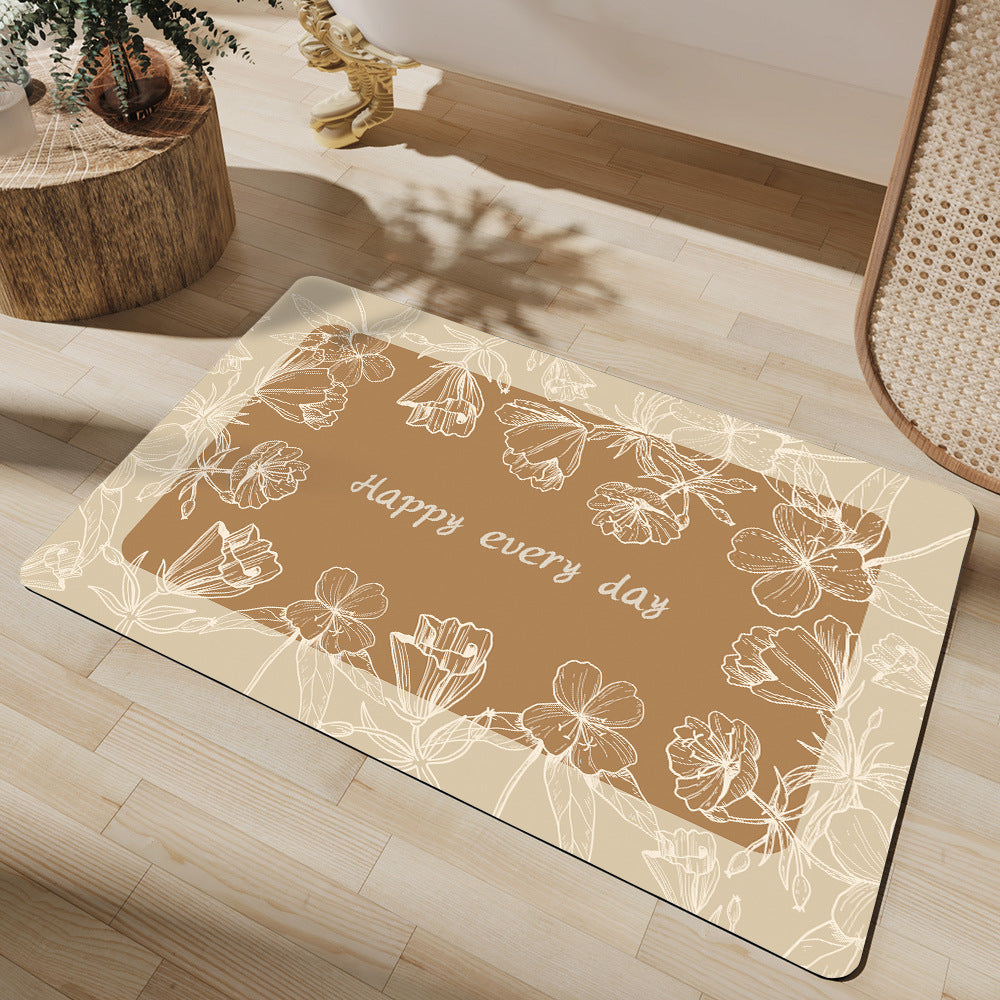 Non-Slip Abstract Design Bath Mat Kalsten