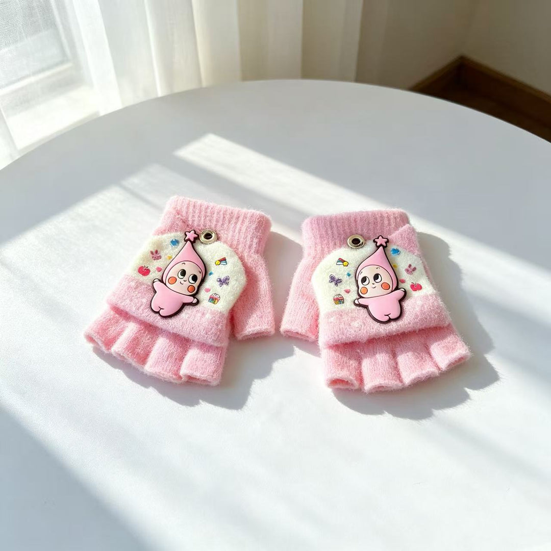 Cute Cartoon-Themed Fingerless Gloves Kalsten